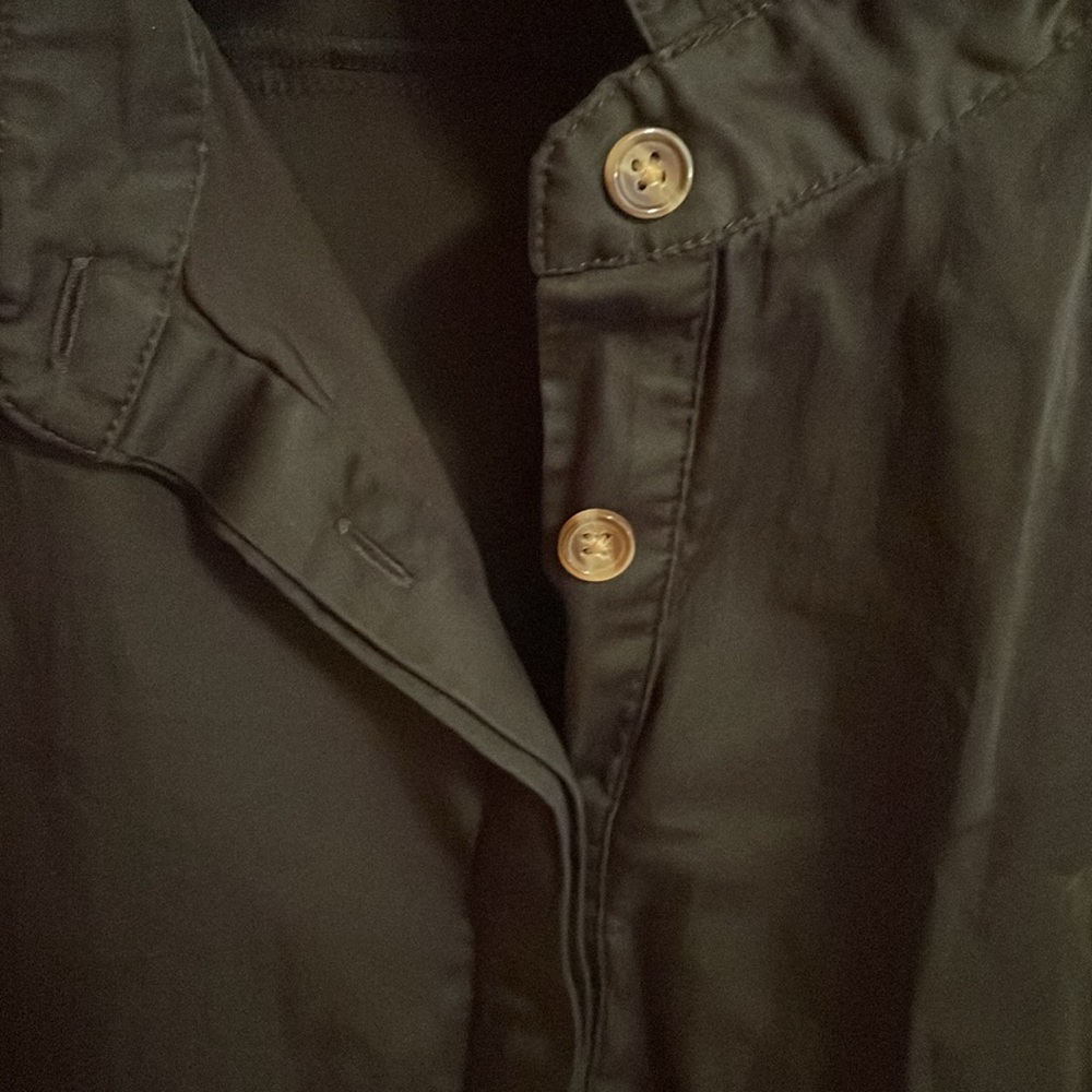 Universal Standard Black 1/2 Placket Button-Up - … - image 3